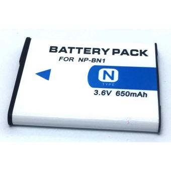 แบตเตอรี่กล้อง รหัสแบต NP-BN1,NPBN1 650mAh แบตกล้องโซนี่ sony for Sony DSC-W650, W690, W710, W730, W800, W830, DSC-WX5, WX7, WX9, DSC-TX7, TX9, T99, T110 Replacement Battery for Sony(White)by natra gold