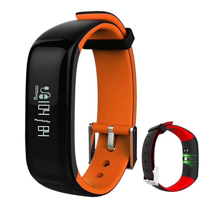 P1 Smartband นาฬิกาหัวใจอัตราการเต้นหัวใจบลูทูธสร้อยข้อมือสมาร์ทสร้อยข้อมือฟิตเนสสำหรับ IOS โทรศัพท์สมาร์ทโฟน - นานาชาติ P1 Smartband นาฬิกาหัวใจอัตราการเต้นหัวใจบลูทูธสร้อยข้อมือสมาร์ทสร้อยข้อมือฟิตเนสสำหรับ IOS โทรศัพท์สมาร์ทโฟน - นานาชาติ