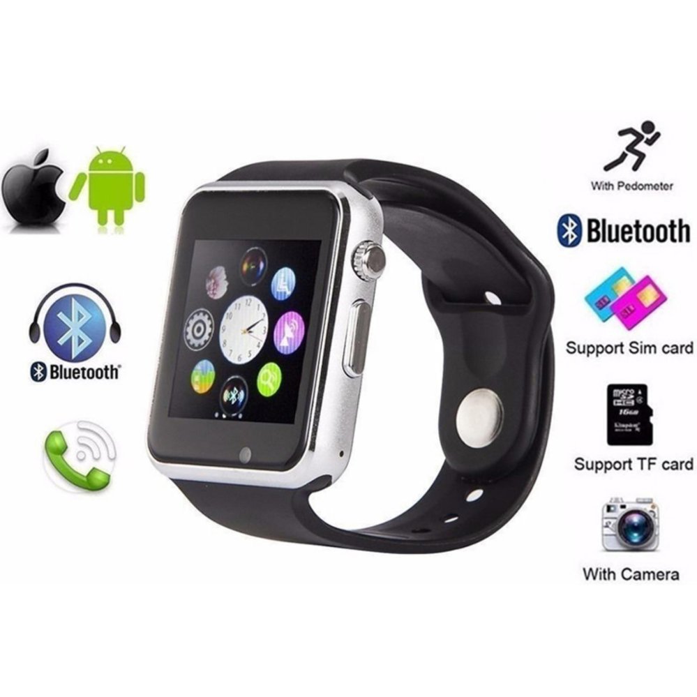 Person นาฬิกาโทรศัพท์ Bluetooth Smart Watch รุ่น A8 Phone watch-White Person นาฬิกาโทรศัพท์ Bluetooth Smart Watch รุ่น A8 Phone watch-White