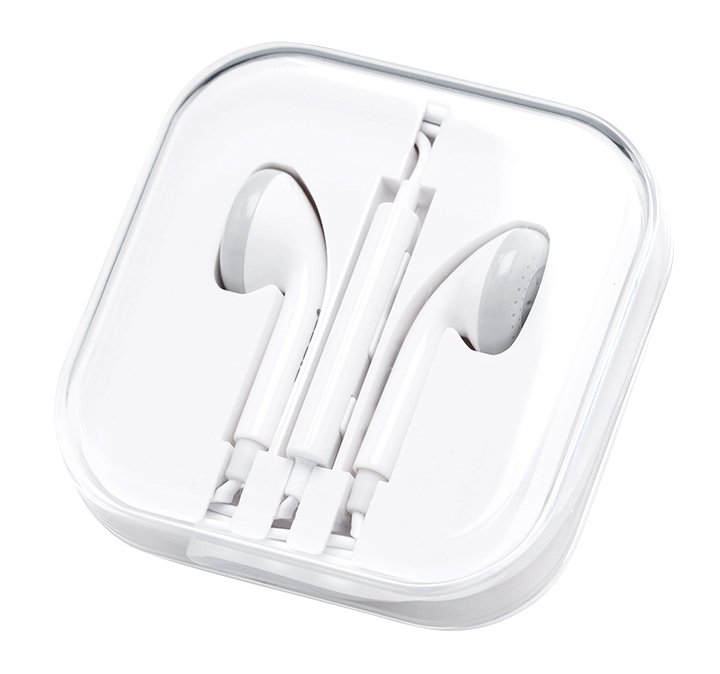 PISEN หูฟังพร้อมไมค์ พร้อมปุ่มปรับเสียงได้ สำหรับ Samsung รุ่น G202 - สีขาว