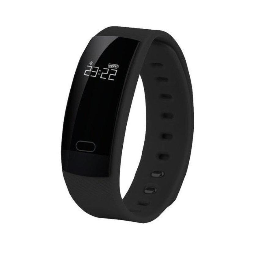 QS80 สายรัดข้อมือวัดอัตราการเต้นหัวใจความดันโลหิตสมาร์ทนาฬิกาเตือนกีฬาสร้อยข้อมือสมาร์ทสำหรับ IOS และแอนดรอยด์ - นานาชาติ