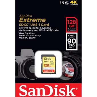 SanDisk 128GB Extreme SDXC 600x (90MB/s)