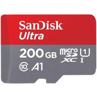 SanDisk 200GB Ultra Micro SDXC 667x Class10 (100MB/s) with SD Adapter - (รับประกัน Synnex 10 ปี)