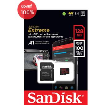 SanDisk Extreme microSD 128GB ความเร็ว เขียน 100MB/s อ่าน 60MB/s รองรับ V30 / U3 / C10 / UHS I