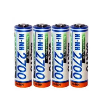 SANYO Rechargeable Battery AA รุ่น HR-4U-2B-2700 4 ก้อน/แพ็ค (White )