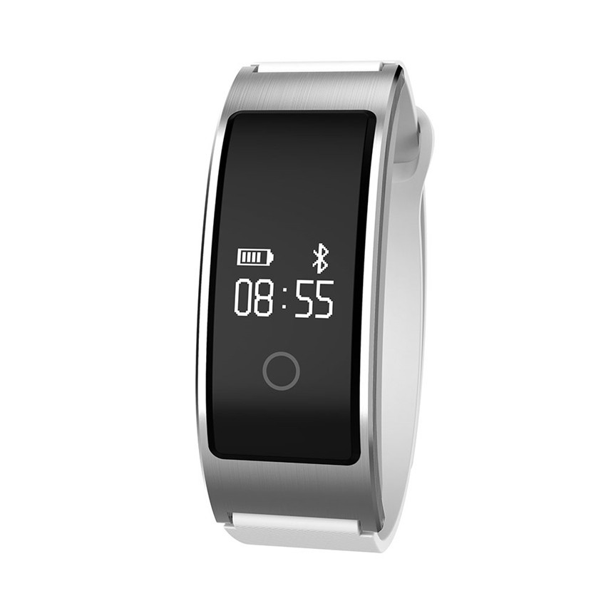 Ttlife A06 เครื่องวัดอัตราการเต้นของหัวใจเครื่องวัดระยะทางเดินแคลอรี่ประจำเตือนสร้อยข้อมือสมาร์ท (เงิน) Ttlife A06 เครื่องวัดอัตราการเต้นของหัวใจเครื่องวัดระยะทางเดินแคลอรี่ประจำเตือนสร้อยข้อมือสมาร์ท (เงิน)