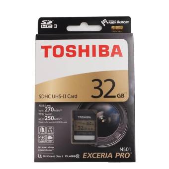 Toshiba 32GB Exceria Pro SDHC UHS-II Card U3 ความเร็วสูงสุด 270MB/s ของแท้ (ประกันศูนย์ 5 ปี)