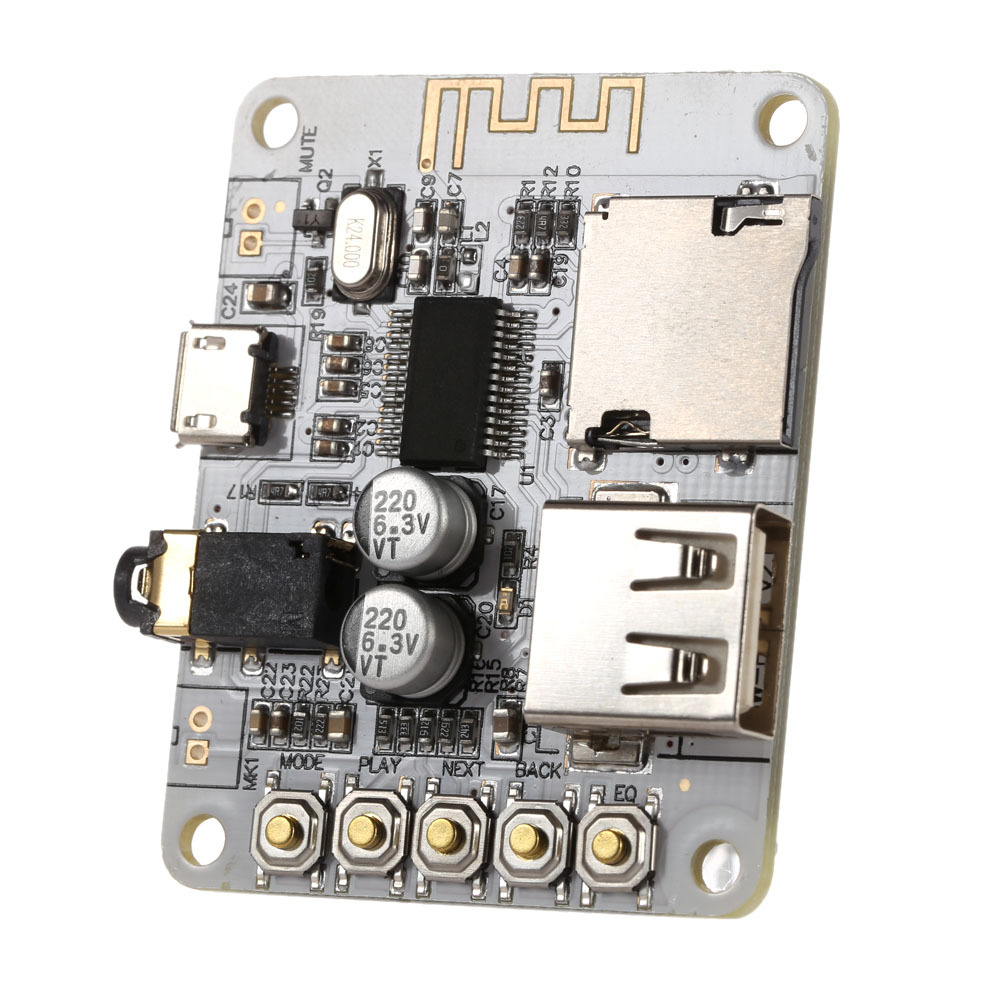 บอร์ดแผงวงจรเครื่องรับสัญญาณเสียง บลูทูธ 2.1 USB DC 5V พร้อมช่องเสียบ TF การ์ด