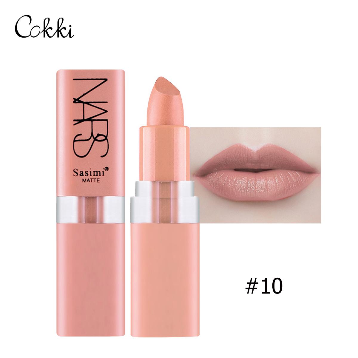 Sasimi S1033 สีถั่วแดง สีฟักทอง สีส้ม สีติดทน ลิปสติกสีแมต Moisturizering Matte Lipstick For Lips Waterproof Long Lasting Nourishing Lipstick-CokkiCosmetic Sasimi S1033 สีถั่วแดง สีฟักทอง สีส้ม สีติดทน ลิปสติกสีแมต Moisturizering Matte Lipstick For Lips Waterproof Long Lasting Nourishing Lipstick-CokkiCosmetic