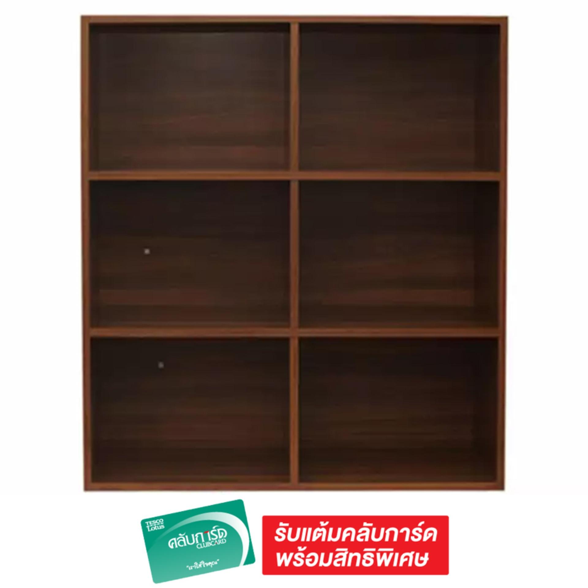 Tesco ชั้นอเนกประสงค์ 6 ช่อง - สีขาว/ดำ Tesco ชั้นอเนกประสงค์ 6 ช่อง - สีขาว/ดำ