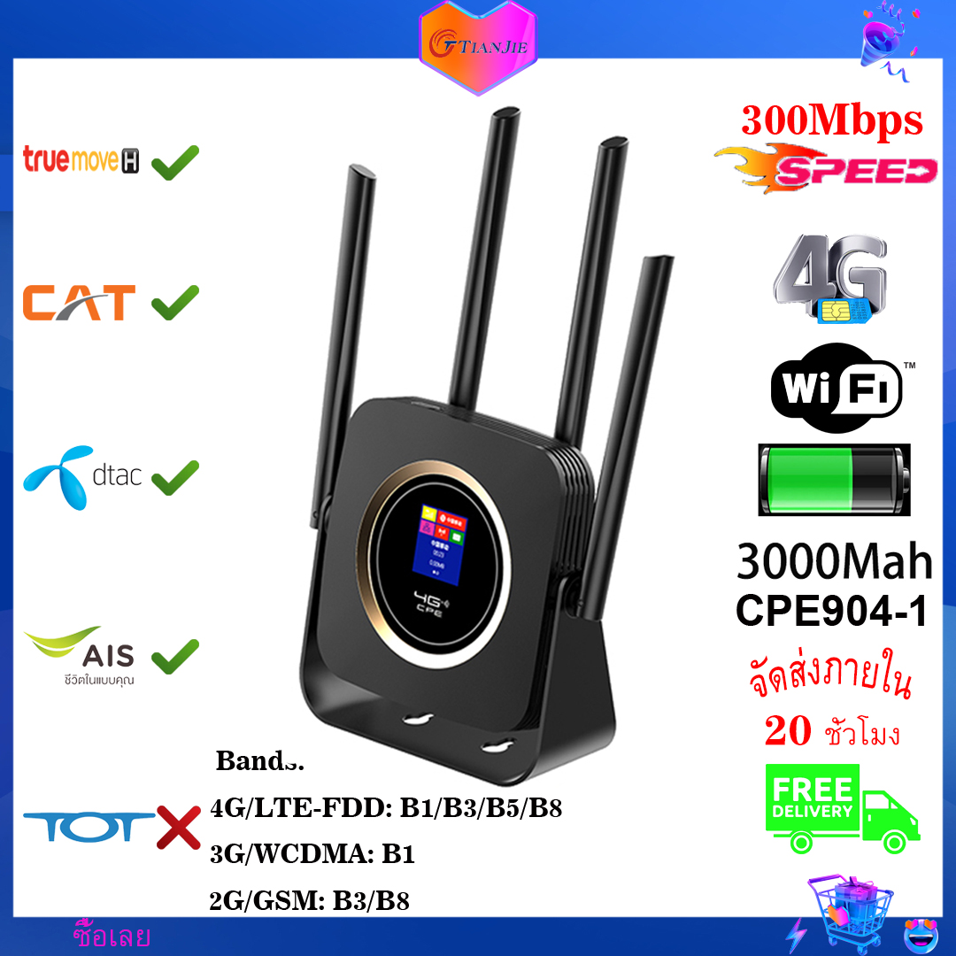 TianJie 4G Lte Router Sim CPE 4G Modem Mobile Hotspot Wireless Wifi