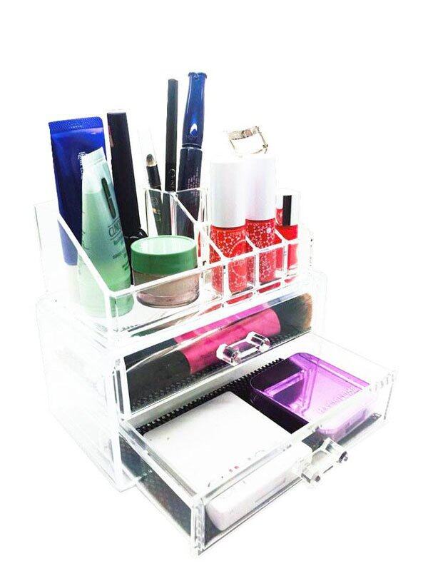 HP Gift Shop Acrylic Cosmetic Organizer SF-1063 - Clear White