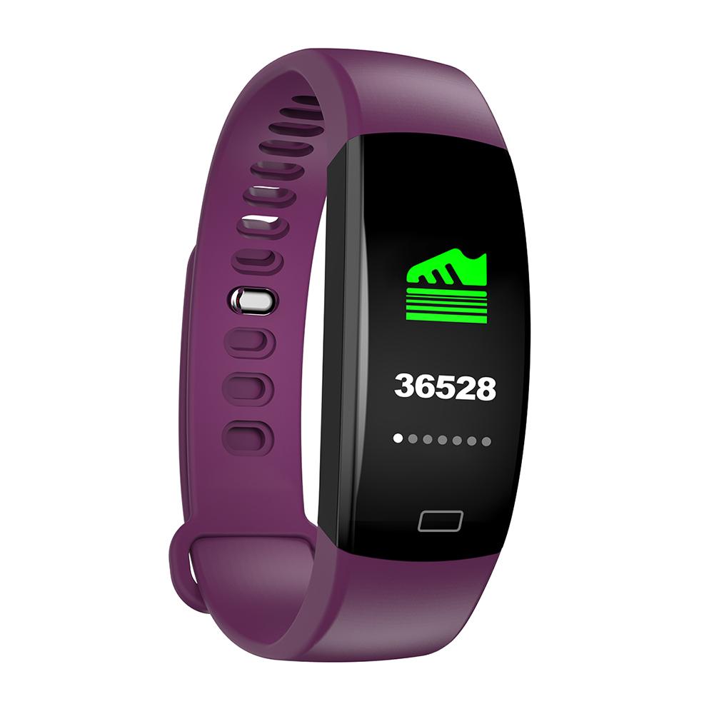สมาร์ทสายรัดข้อมือ 0.96 "OLED F64HR Pedometer เครื่องวัดชีพจรสำหรับสมาร์ทโฟน