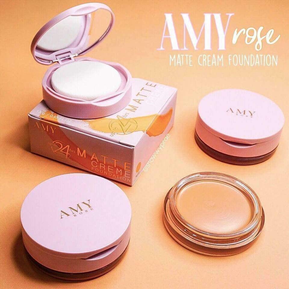 (แถมแปรงแต่งหน้า 290.- #ฟรี) ส่งฟรีในวันที่สั่ง !!!! เอมี โรส (แถมแปรงแต่งหน้า 290.- #ฟรี) คุ้มมาก ขายดี!! รองพื้นแตกตัวเป็นแป้ง ปกปิดดีเยี่ยม คุมมัน เนื้อแมท กันน้ำ กันเหงื่อ นวัตกรรมใหม่จากเกาหลี่ หน้าเนียนสวย 18 ชม.