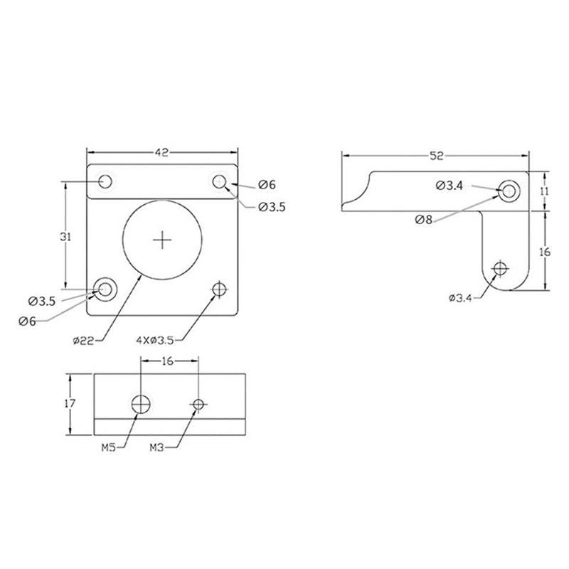 Right Hand Mk Remote Extruder Accessories Mm Mm Filament All