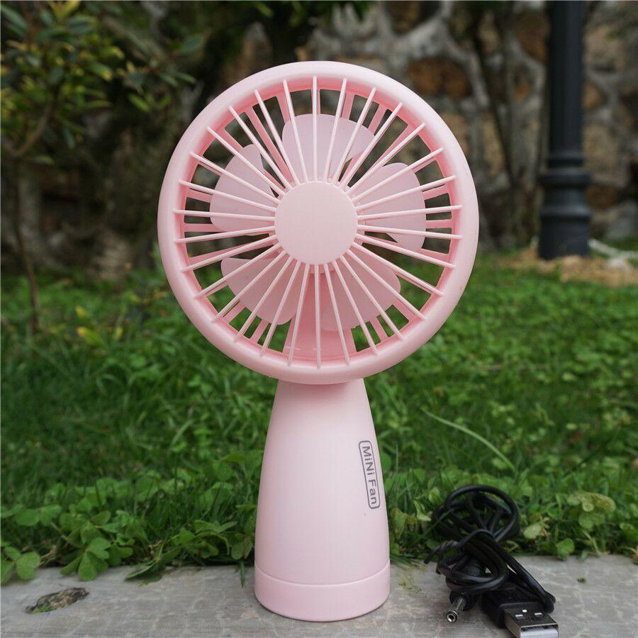 Handheld Mini fan พัดลมพกพาขนาดเล็กชาร์จสายUSBใส่ถ่านลมแรง blue Handheld Mini fan พัดลมพกพาขนาดเล็กชาร์จสายUSBใส่ถ่านลมแรง blue