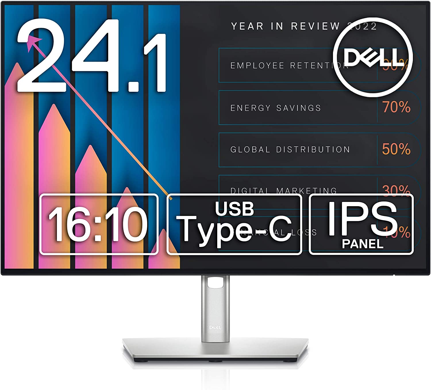 Dell U2421E UltraSharp USB C 24 Inch WUXGA 1920x1200 16 10 Monitor