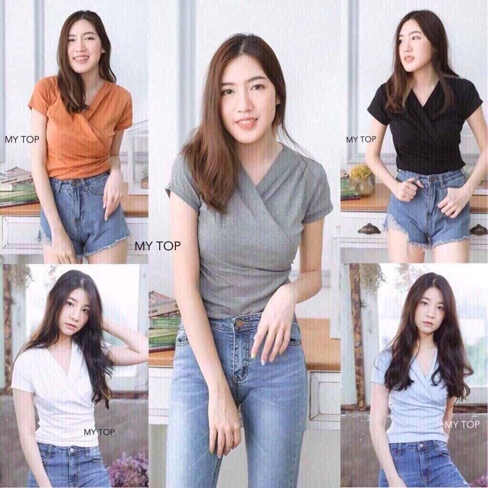 เสื้อยืดเรย่อนแขนสั้น เนื้อผ้านิ่ม แฟชั่นสุดเก๋ (T-SHOP)