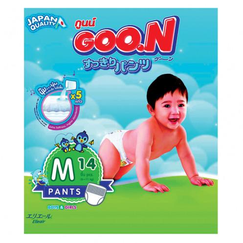 กางเกงผ้าอ้อมเด็ก กูนแพนท์ อัลตราดราย ไซร์ M 14 ชิ้น กางเกงผ้าอ้อมเด็ก กูนแพนท์ อัลตราดราย ไซร์ M 14 ชิ้น