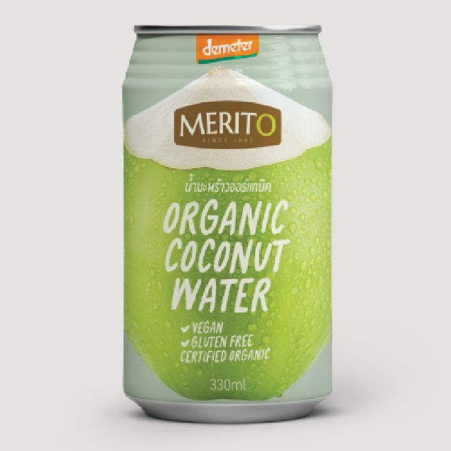 MeritO เมอรรโต นำมะพราวออรแกนค Organic Coconut Water 330ml