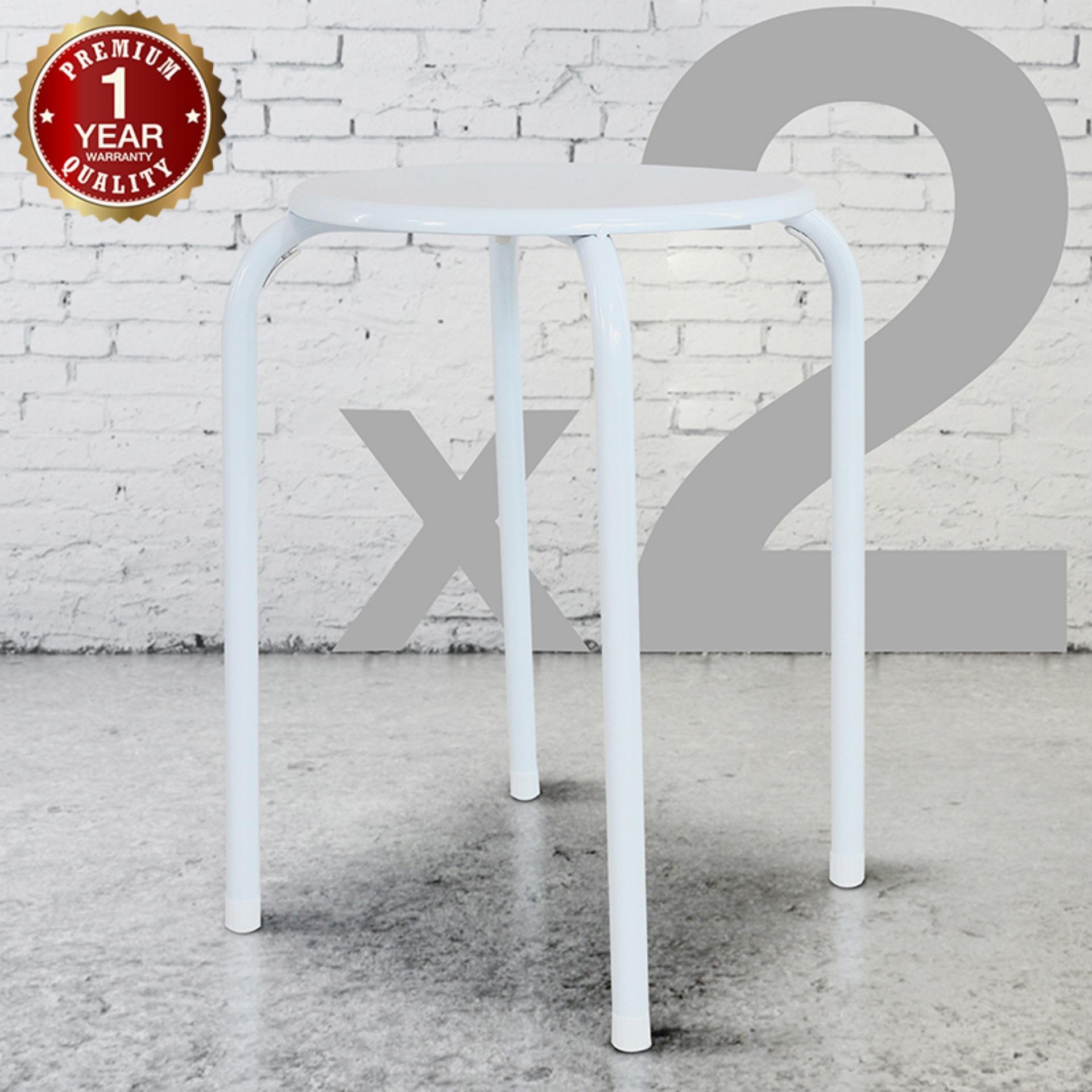 U-RO DÉCOR LEMON (เลม่อน) สตูลเหล็ก สีขาว (2 ชิ้น / ชุด) U-RO DÉCOR LEMON (เลม่อน) สตูลเหล็ก สีขาว (2 ชิ้น / ชุด)