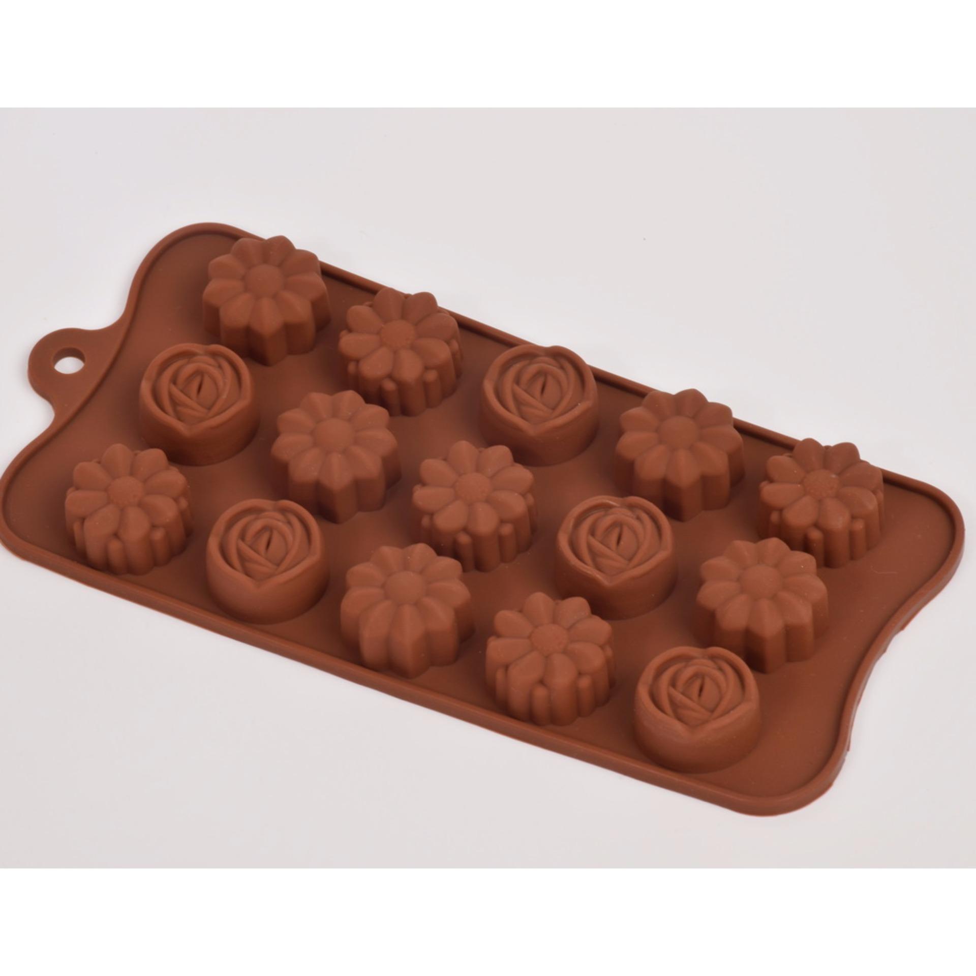 แม่พิมพ์ซิลิโคน ดอกไม้แสนสวย Size เล็ก พิมพ์วุ้น ทำน้ำแข็ง ทำ chocolate food grade