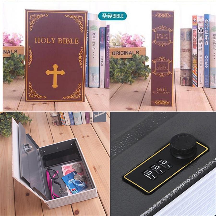 BAFFECT 18*12*6 เซนติเมตรรหัสลับตู้เซฟหนังสือพจนานุกรมฝากความปลอดภัยสำหรับเงินและเครื่องประดับโลหะ Piggy Bank กล่องเก็บของ (หลากสี) - นานาชาติ BAFFECT 18*12*6 เซนติเมตรรหัสลับตู้เซฟหนังสือพจนานุกรมฝากความปลอดภัยสำหรับเงินและเครื่องประดับโลหะ Piggy Bank กล่องเก็บของ (หลากสี) - นานาชาติ
