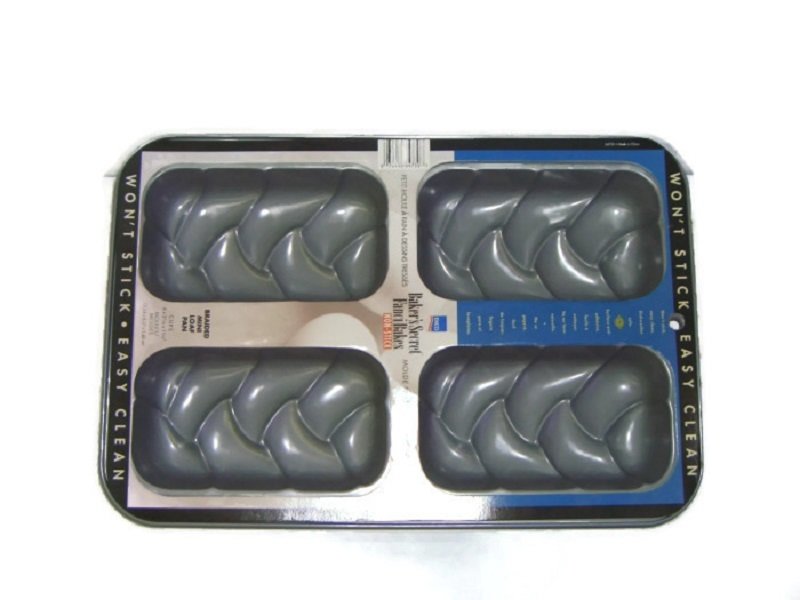 Baker's Secret ถาดปล่องขนาดเล็ก 6 หลุม E-64721 (สีเทา)