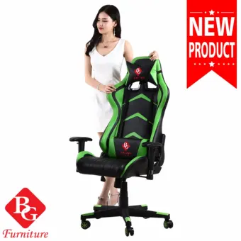 BG Furniture เก้าอี้เล่นเกม Raching Gaming Chair รุ่น G2-Green