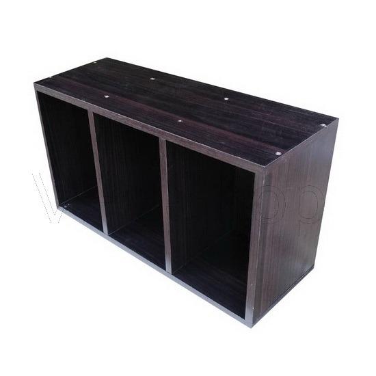 ColorBox3F.(60*22*33cm.) กล่องไม้3ช่องโล่งสำหรับจัดวางตกแต่งเอนกประสงค์