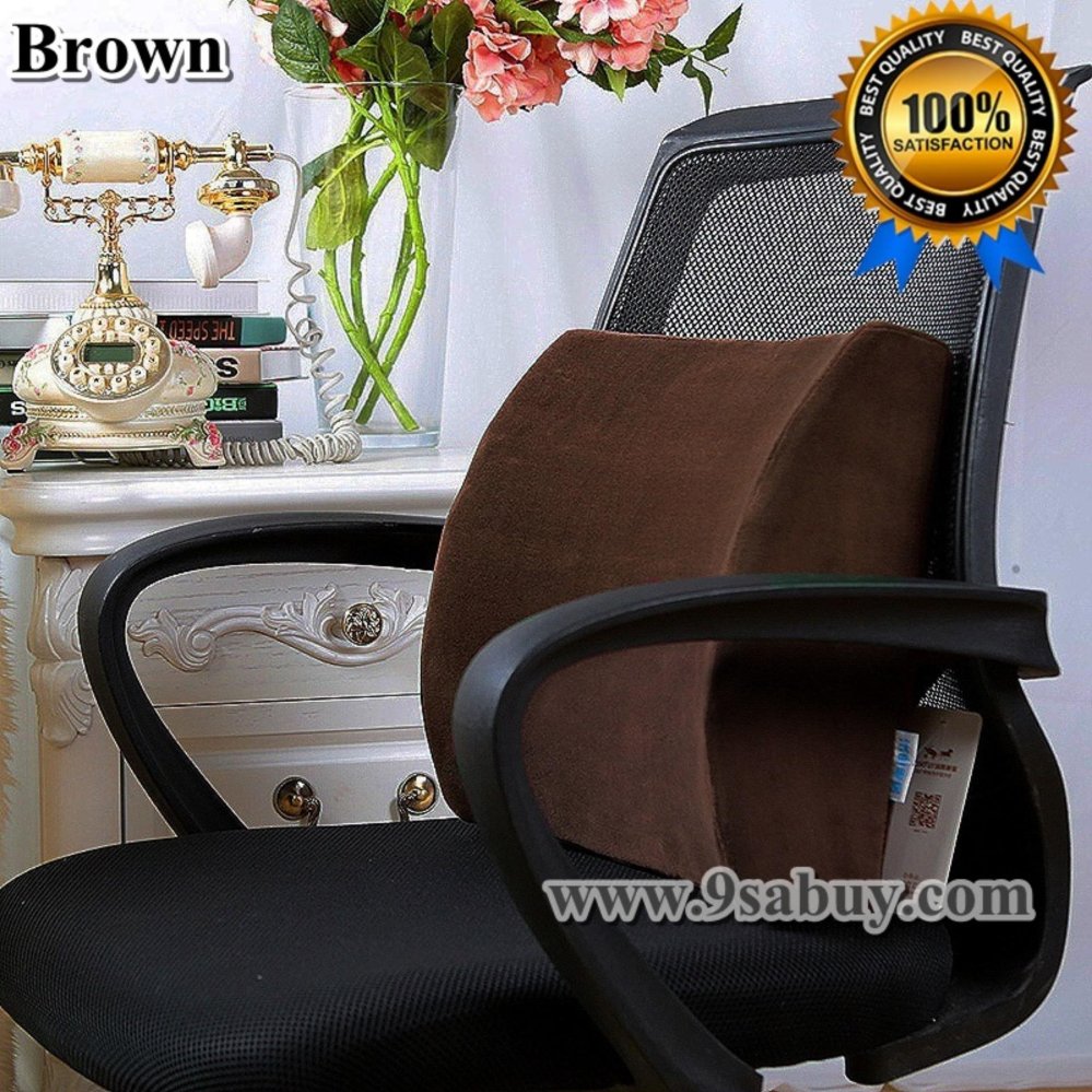 Comfort เบาะรองนั่ง ที่รองนั่ง เบาะรองหลัง เบาะรองนั่งทำงาน ที่พิงหลัง เบาะรองหลังในรถ ผ้ากำมะหยี่เนื้อดี คุณภาพสูง อันดับ 1