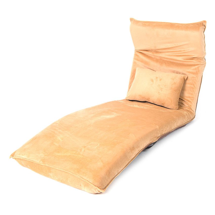 Easy Slim Floor Chair พร้อมหมอนหนุน ปรับระดับได้ (สีน้ำตาลอ่อน) Easy Slim Floor Chair พร้อมหมอนหนุน ปรับระดับได้ (สีน้ำตาลอ่อน)