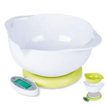 Electronic kitchen scale เครื่องชั่งอาหาร รุ่นCH-303B - ( Green/White ) Electronic kitchen scale เครื่องชั่งอาหาร รุ่นCH-303B - ( Green/White )