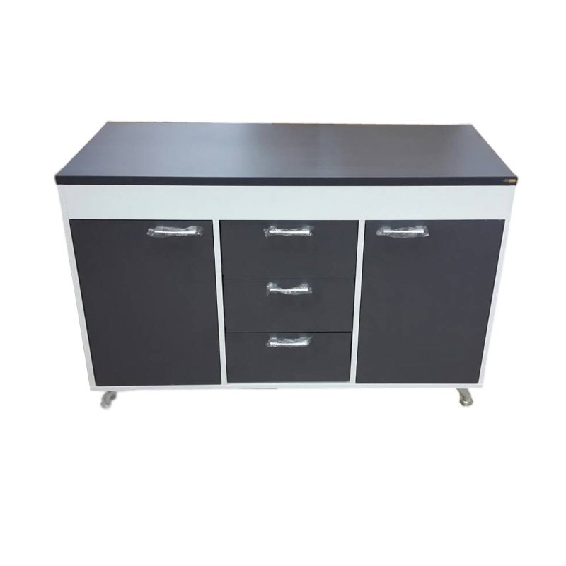 ENZIO Counterตู้ครัวเมลามีน (ทนน้ำและความร้อนดีเยี่ยม) ขนาด 120x60x84 รุ่น Delight D-120 (White/Graphite) ENZIO Counterตู้ครัวเมลามีน (ทนน้ำและความร้อนดีเยี่ยม) ขนาด 120x60x84 รุ่น Delight D-120 (White/Graphite)
