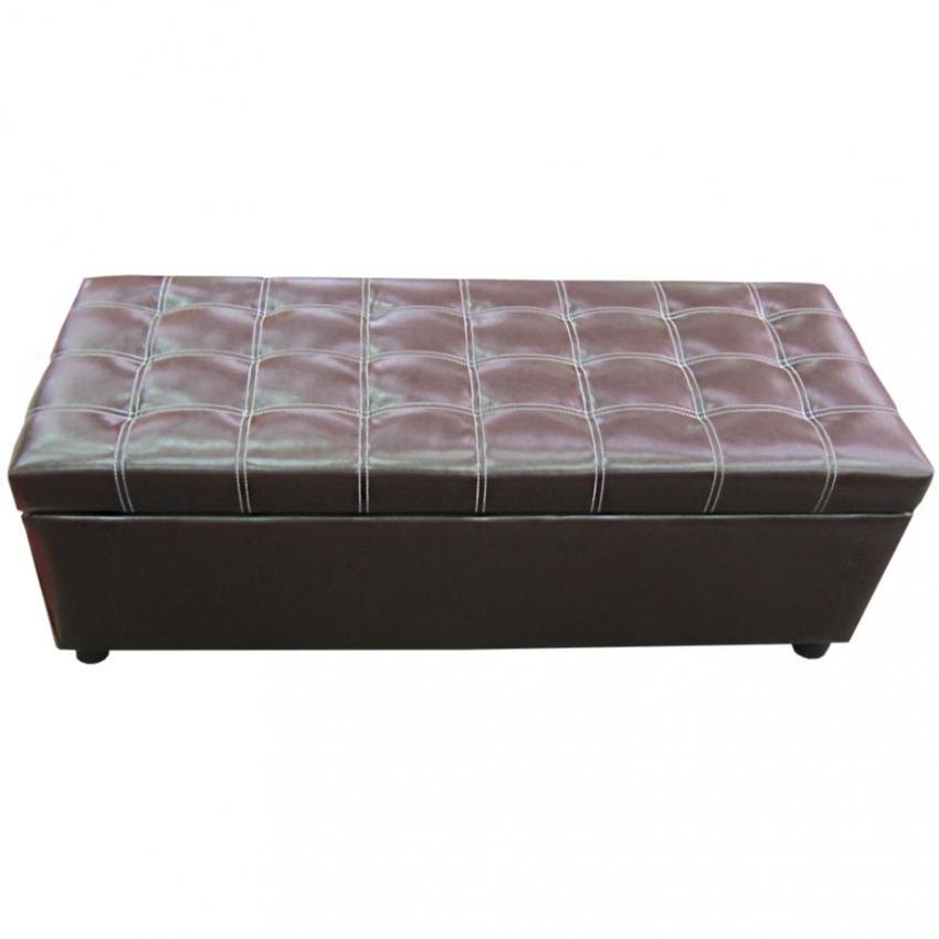 ENZIO สตูลเปิดเก็บของได้ หุ้มหนังอย่างดี รุ่น Tweed Open Stool Brown (สีน้ำตาล) ENZIO สตูลเปิดเก็บของได้ หุ้มหนังอย่างดี รุ่น Tweed Open Stool Brown (สีน้ำตาล)