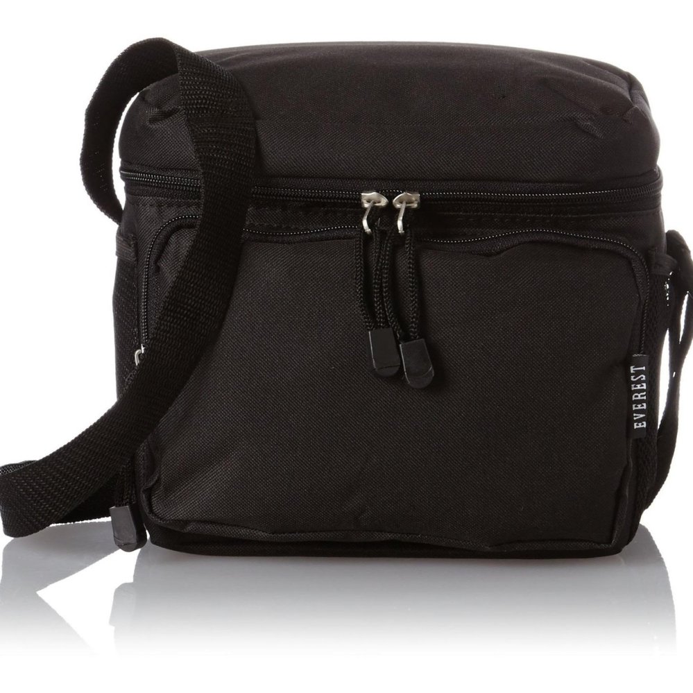 Everest : EVRCB6-BK* กระเป๋าเก็บความเย็น Cooler Lunch Bag, Black ถุงเเละกล่องใส่อาหาร กล่องถนอมอาหาร และ อุปกรณ์อื่นๆ