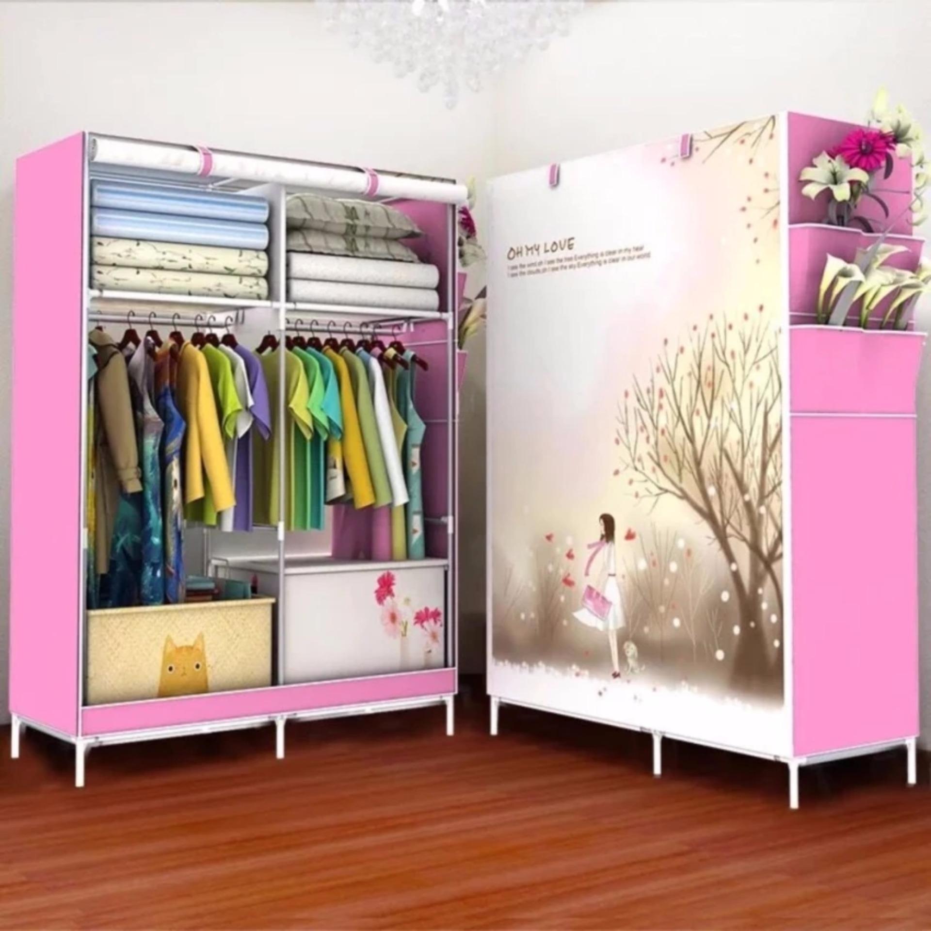 FIT ตู้เสื้อผ้า 2 บล็อค ขนาด 105*45*170 FIT ตู้เสื้อผ้า 2 บล็อค ขนาด 105*45*170