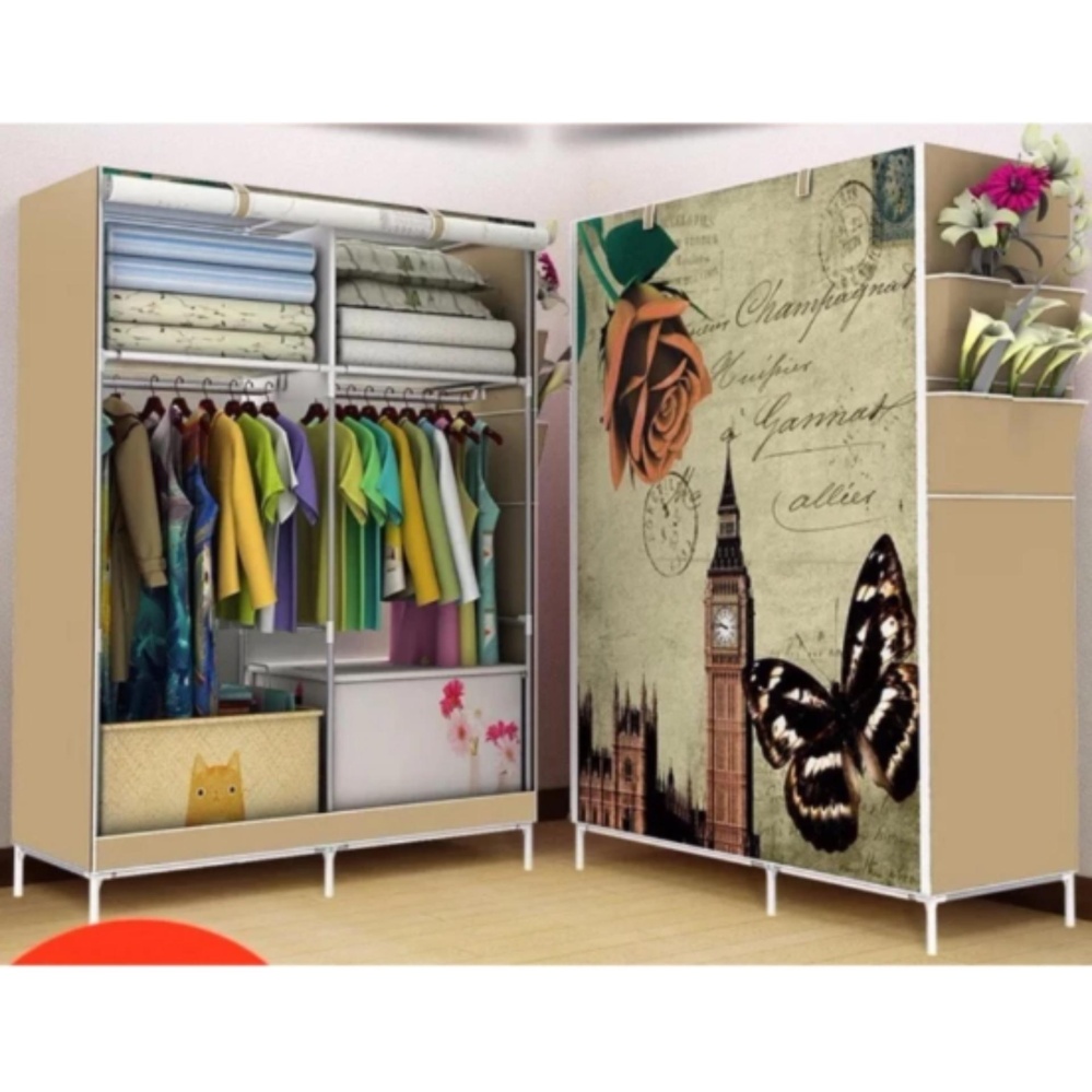 FIT ตู้เสื้อผ้า 2 บล็อค ขนาด 105*45*170
