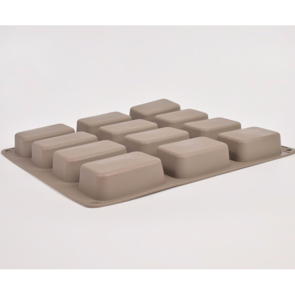 Freshyware แม่พิมพ์ซิลิโคน สบู่ ทรงคลาสสิค Classic 12 หลุม พิมพ์วุ้น ทำน้ำแข็ง ทำ chocolate food grade