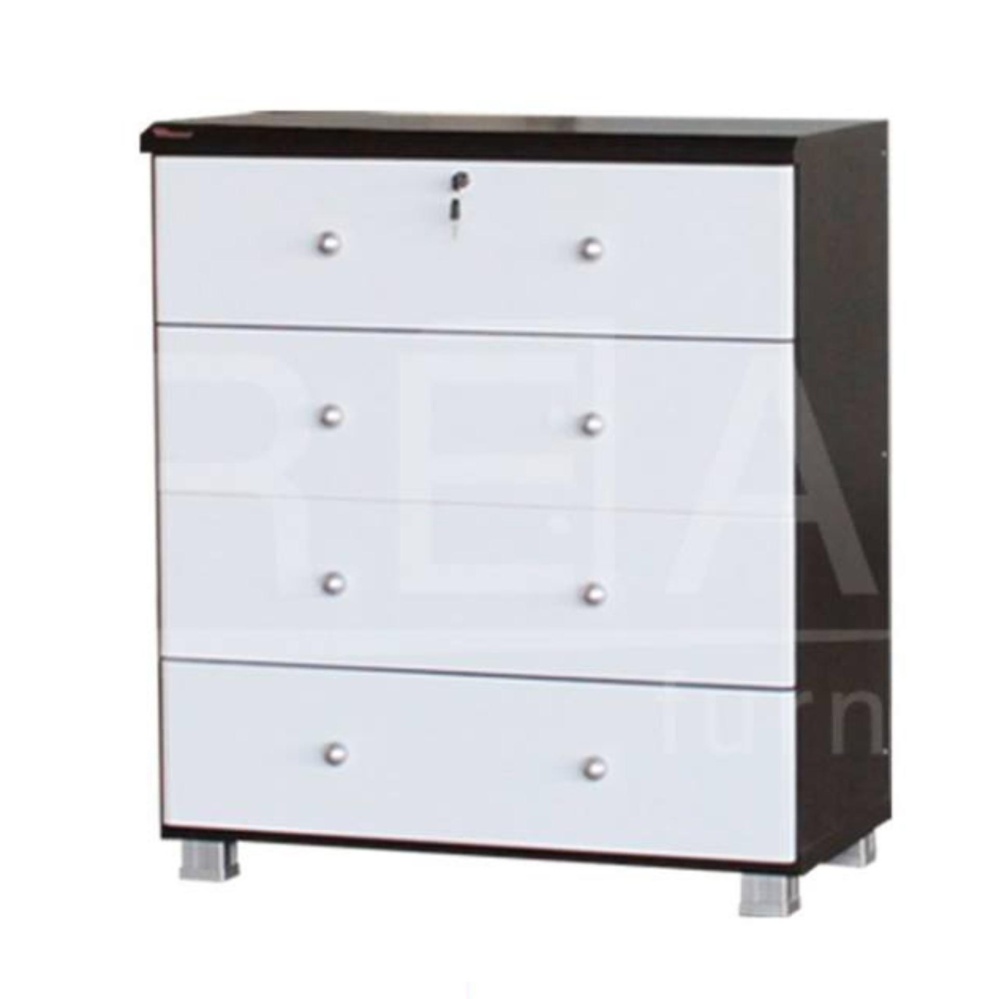 furnituredd ตู้อเนกประสงค์ 4 ลิ้นชัก รุ่น FL0804 ( สี โอ๊ค / ขาว ) TOP ปิดผิว PVC furnituredd ตู้อเนกประสงค์ 4 ลิ้นชัก รุ่น FL0804 ( สี โอ๊ค / ขาว ) TOP ปิดผิว PVC