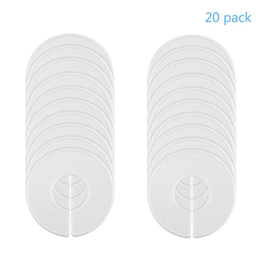 fuskm 20pcs/set Clothing Rack DIY Size Dividers Plain Round Plastic Circle Hanger - intl fuskm 20pcs/set Clothing Rack DIY Size Dividers Plain Round Plastic Circle Hanger - intl
