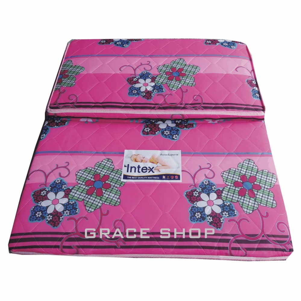 Grace Shop ที่นอนปิคนิค ยางพีอี 100 % ขนาด 3.5 ฟุุต รุ่น 3 พับ (สีผ้าลายหลากสีโทนชมพู) Grace Shop ที่นอนปิคนิค ยางพีอี 100 % ขนาด 3.5 ฟุุต รุ่น 3 พับ (สีผ้าลายหลากสีโทนชมพู)