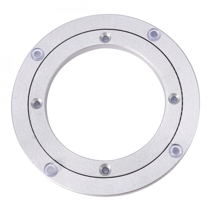 epayst Heavy Duty Aluminium Alloy Rotating Bearing Turntable Round Table Smooth Swivel Plate 8 inch