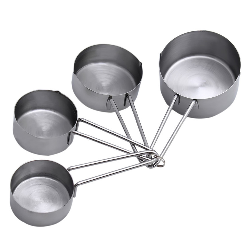 HL 4 ชิ้นสแตนเลสวัดถ้วยชุดอบ Cookingtoolaccessories - นานาชาติ