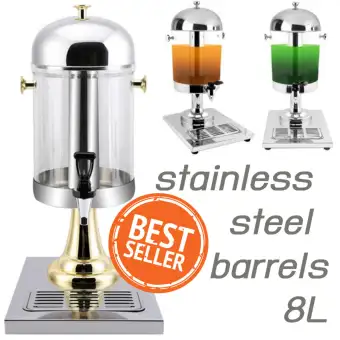 Hot item Stainless Steel Barrels 8L โถสแตนเลสใส่น้ำหวานอเนกประสงค์ 8 ลิตร Single Head