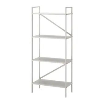 IKEA ชั้นวางของ DRAGET 4 ชั้น Shelving unit 60x140 cm (ขาว)