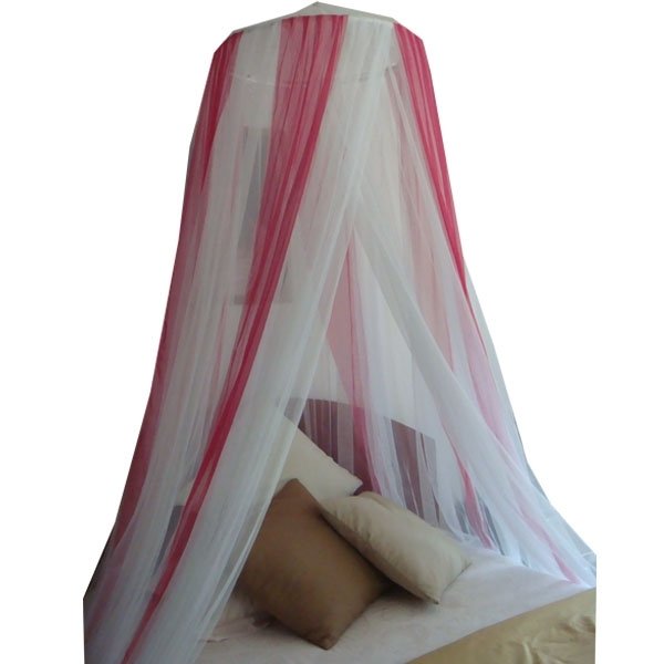 Inhouse มุ้งกลมลายริ้ว Cacia - สีขาว/บรรเย็น
