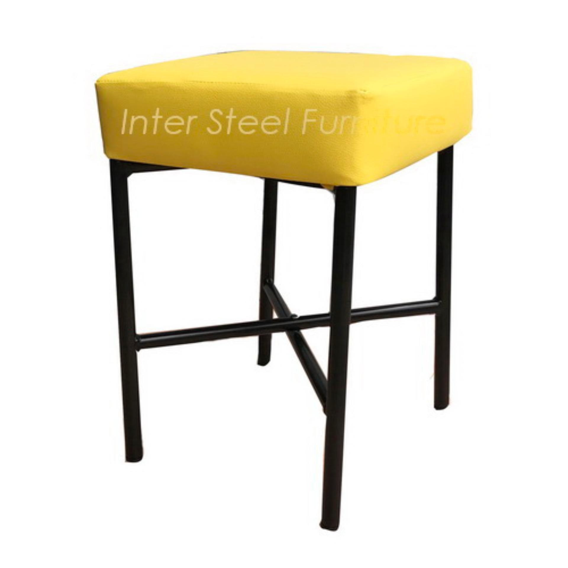 Inter Steel เก้าอี้สตูลนั่ง รุ่น Stool-MX(35x35x50cm.) โครงขาเหล็กFoldingสีดำ - เบาะฟองน้ำหนา11cm.หุ้มหนังเทียมpvc Inter Steel เก้าอี้สตูลนั่ง รุ่น Stool-MX(35x35x50cm.) โครงขาเหล็กFoldingสีดำ - เบาะฟองน้ำหนา11cm.หุ้มหนังเทียมpvc