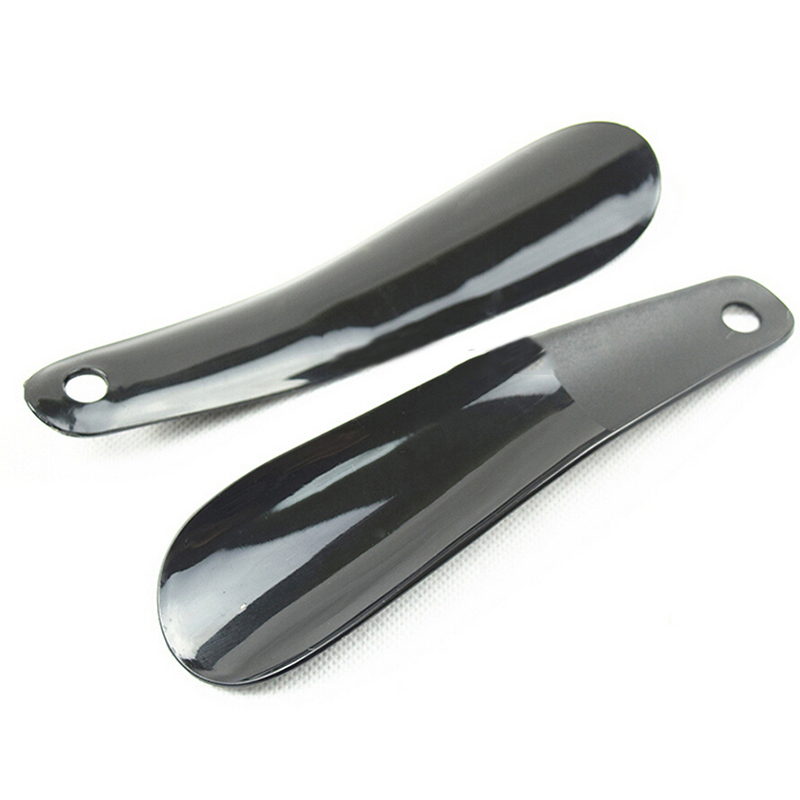 Jetting ซื้อ 5 ชิ้น Footful Pastic Shoehorn ตัวยกรองเท้ายืดหยุ่นยืดหยุ่นลื่นสีดำ 4.7/6.3 นิ้ว