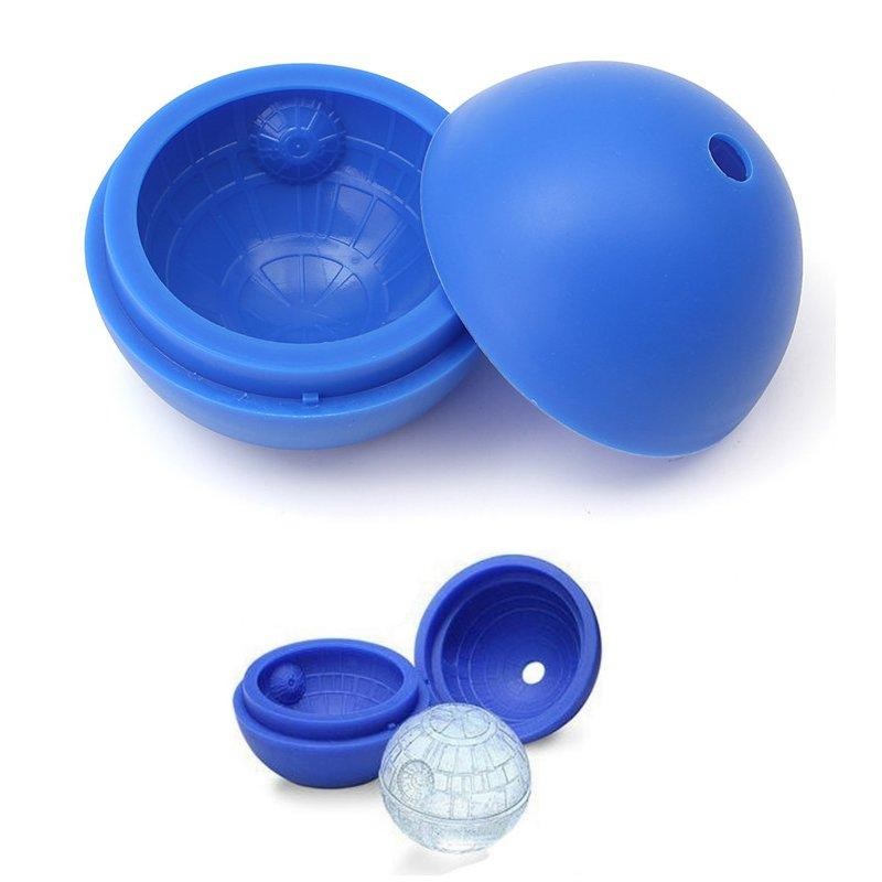 JIS04002 Star War Blue ICE แม่พิมพ์ลูกบอล ICE CUBE ถาด DIY ซิลิโคนบาร์เครื่องดื่ม Supply แม่พิมพ์ทำน้ำแข็งจัดส่งฟรีสีฟ้า - INTL
